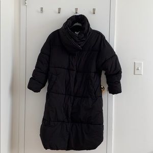ASOS Long Black Puffer Jacket